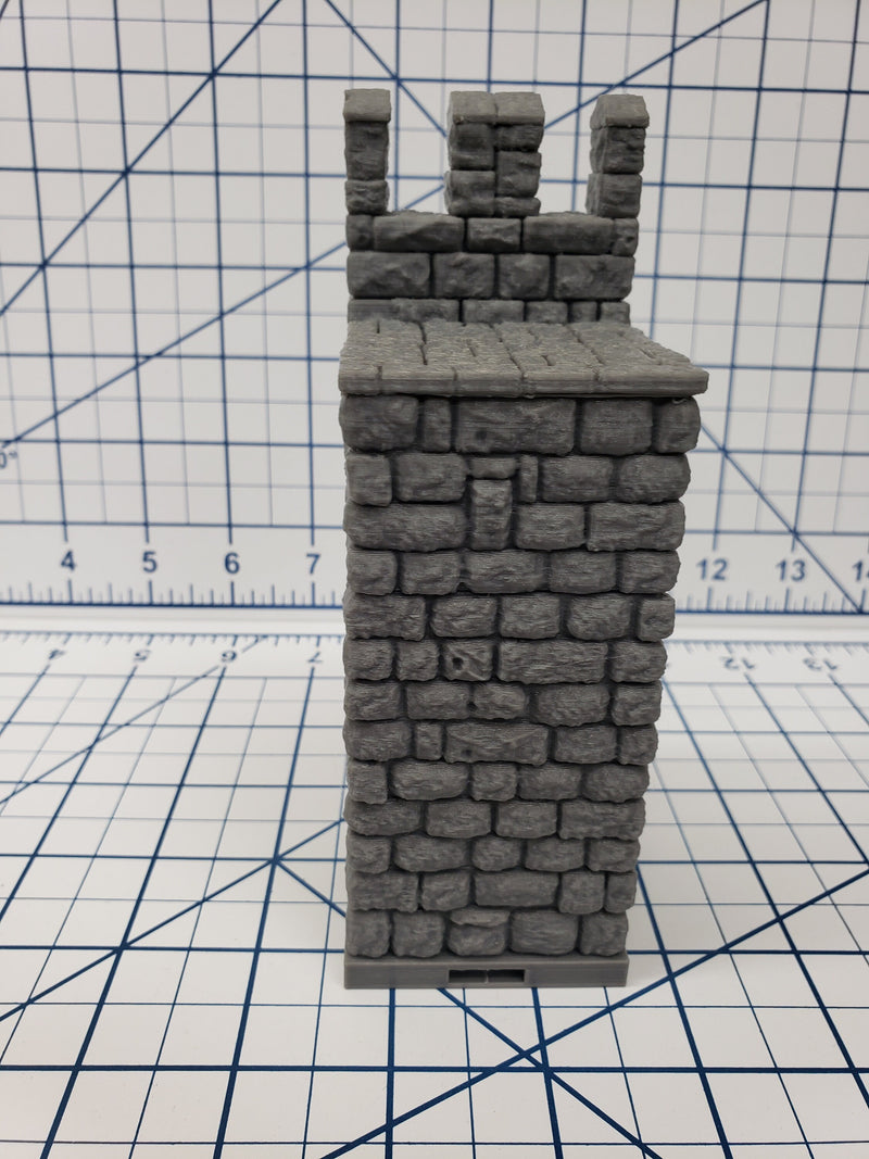 Castle Style - Outer Walls - DragonLock - DND - Pathfinder - RPG - Dungeon & Dragons - 28 mm / 1" - Terrain - Fat Dragon Games