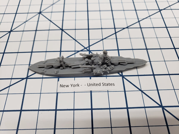 Battleship - New York - US Navy - Wargaming - Axis and Allies - Naval Miniature - Victory at Sea - Tabletop Games - Warships