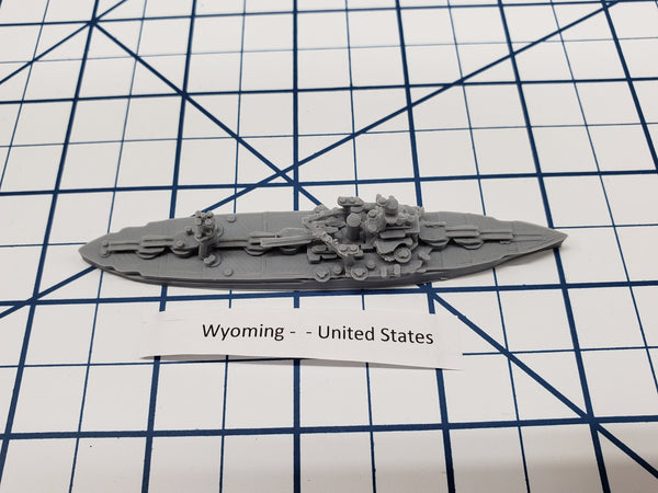 Battleship - Wyoming - US Navy - Wargaming - Axis and Allies - Naval Miniature - Victory at Sea - Tabletop Games - Warships