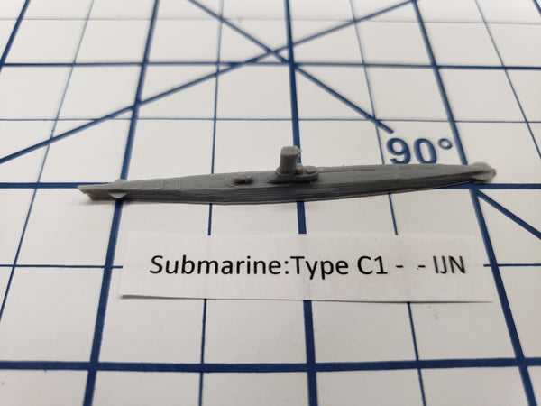 Submarine - Type C1 - IJN - Wargaming - Axis and Allies - Naval Miniature - Victory at Sea - Tabletop Games - Warships