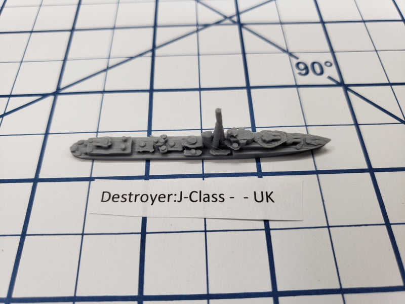 Destroyer - J Class - Royal Navy - Wargaming - Axis and Allies - Naval Miniature - Victory at Sea - Tabletop Games - Warships