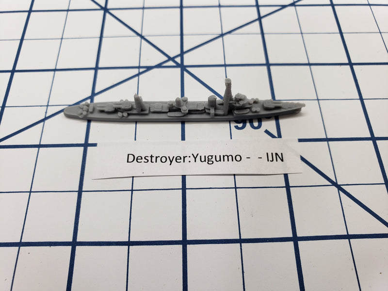 Destroyer - Yugumo Class - IJN - Wargaming - Axis and Allies - Naval Miniature - Victory at Sea - Tabletop Games - Warships