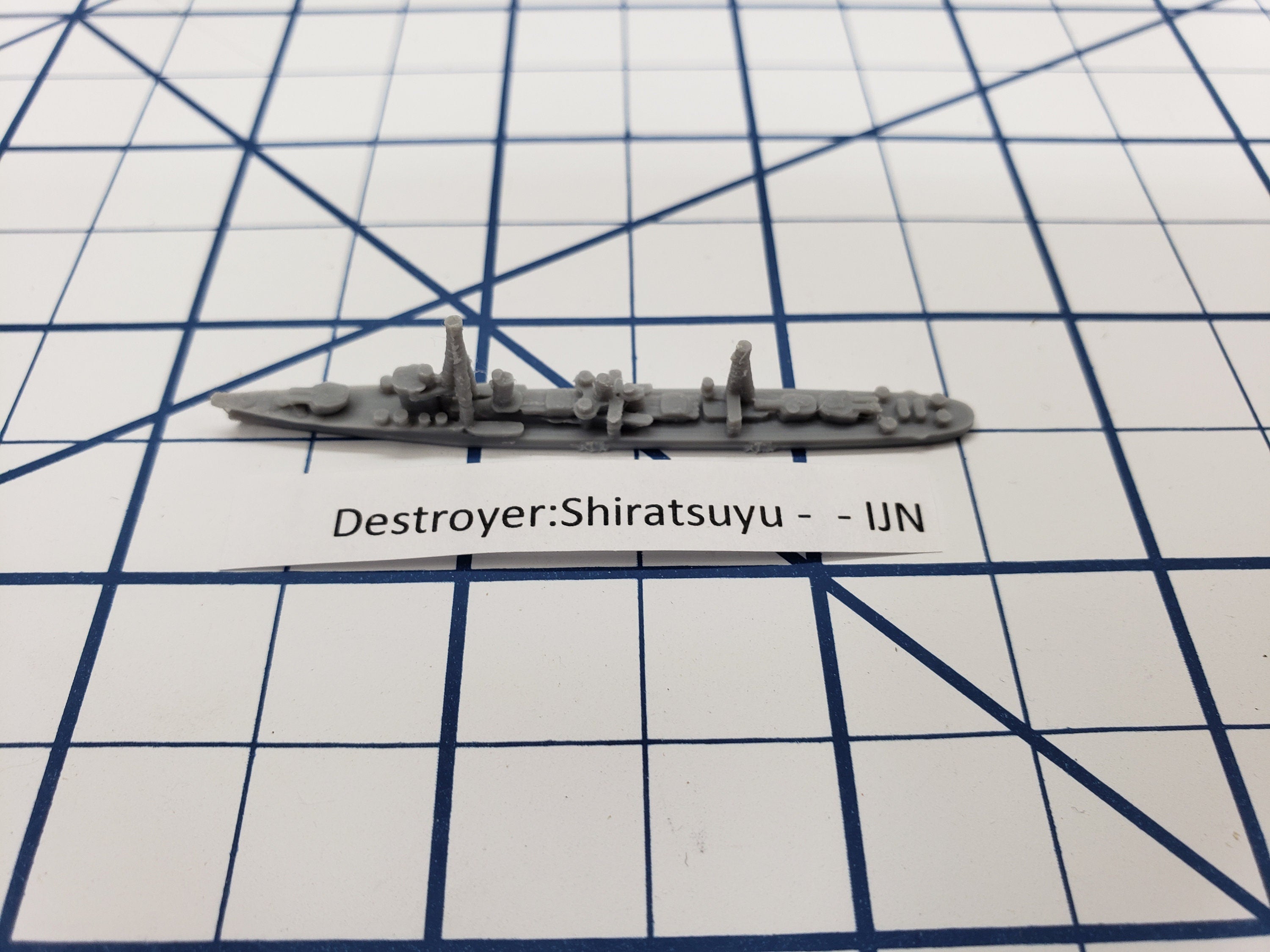 Destroyer - Shiratsuyu Class - IJN - Wargaming - Axis and Allies - Nav