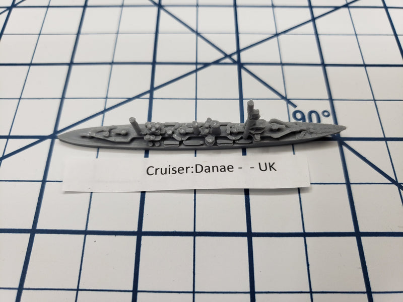 Cruiser - Danae - Royal Navy - Wargaming - Axis and Allies - Naval Miniature - Victory at Sea - Tabletop Games - Warships