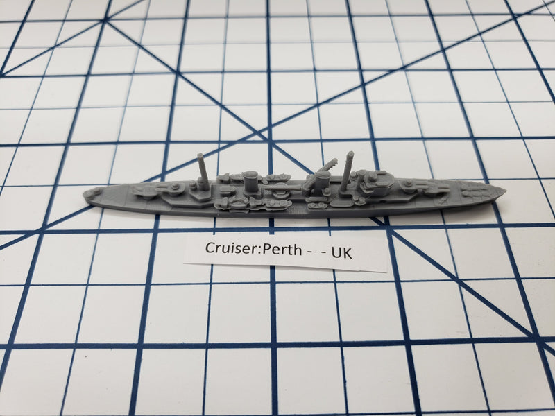 Cruiser - Perth - Royal Navy - Wargaming - Axis and Allies - Naval Miniature - Victory at Sea - Tabletop Games - Warships