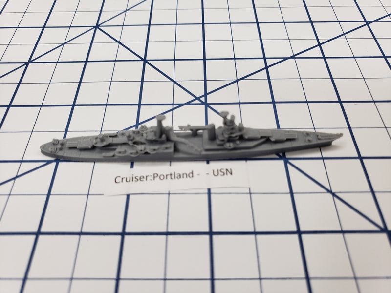 Cruiser - Portland - USN - Wargaming - Axis and Allies - Naval Miniature - Victory at Sea - Tabletop Games - Warships