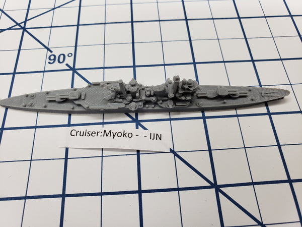 Cruiser - Myoko - IJN - Wargaming - Axis and Allies - Naval Miniature - Victory at Sea - Tabletop Games - Warships