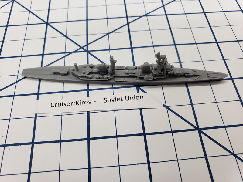 Cruiser - Kirov - Soviet Navy - Wargaming - Axis and Allies - Naval Miniature -  Tabletop Games - Warships