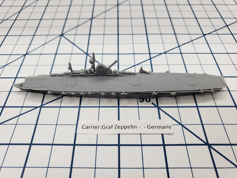 Carrier - Graf Zeppelin - German Navy - Wargaming - Axis and Allies - Naval Miniature - Victory at Sea - Tabletop Games - Warships