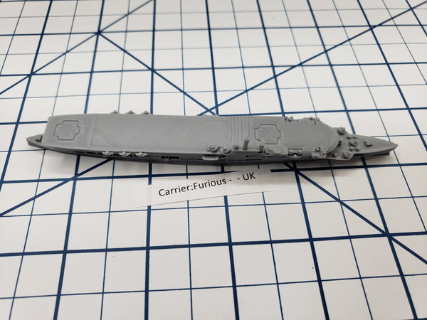 Carrier - Furious - Royal Navy - Wargaming - Axis and Allies - Naval Miniature -  Tabletop Games - Warships