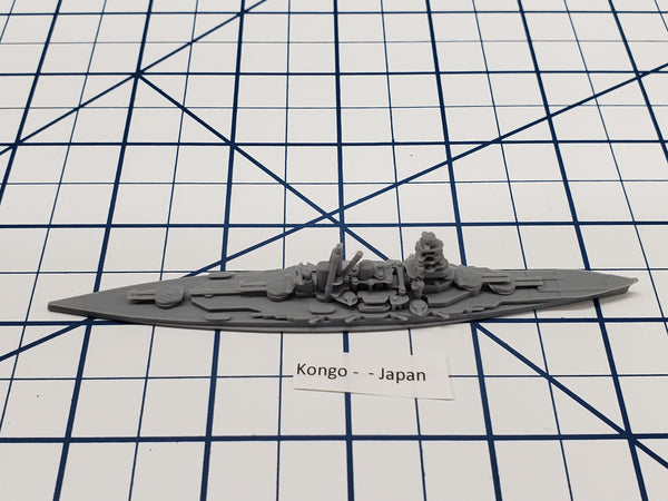 Battleship - Kongo - IJN -  Wargaming - Axis and Allies - Naval Miniature - Victory at Sea - Tabletop Games - Warships