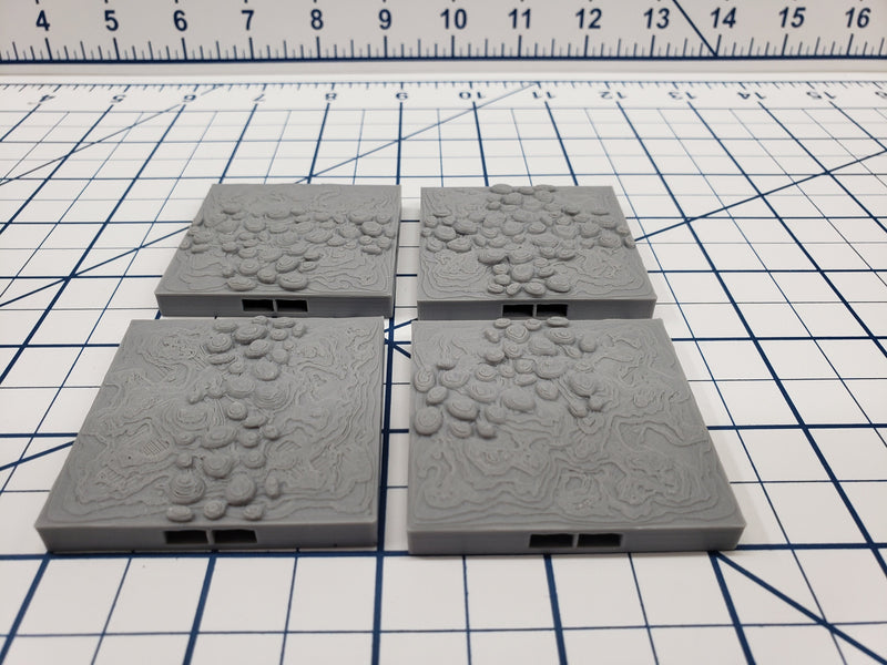 Cemetery Ground Tiles - Paths - DragonLock - DND - Pathfinder - RPG - Dungeon & Dragons - 28 mm / 1" - Fat Dragon Games