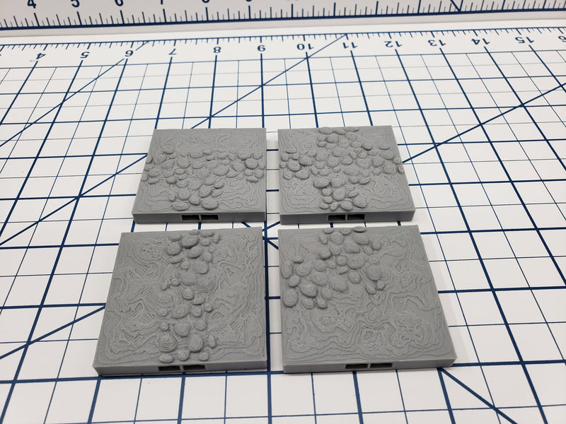 Cemetery Ground Tiles - Paths - DragonLock - DND - Pathfinder - RPG - Dungeon & Dragons - 28 mm / 1" - Fat Dragon Games