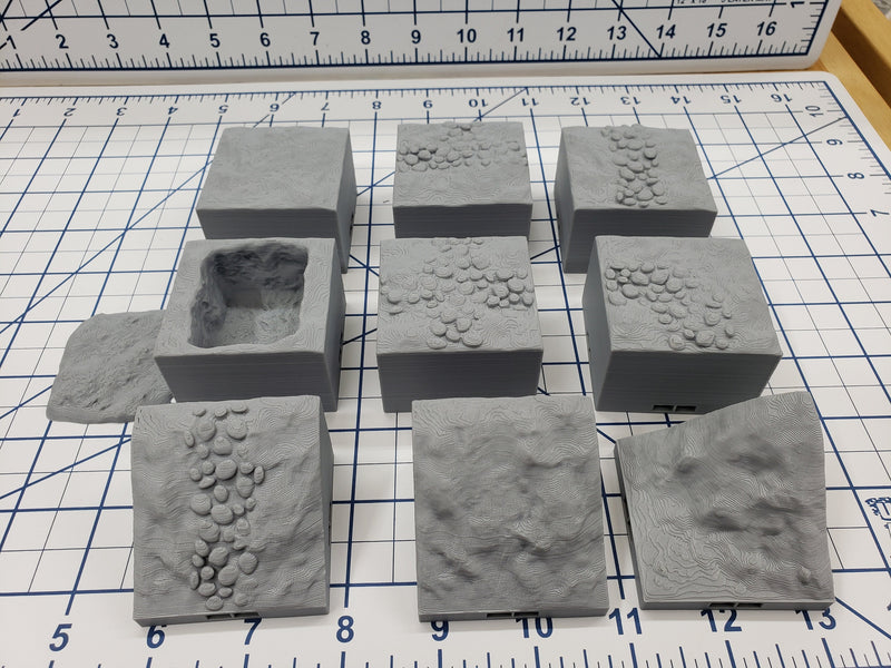 Cemetery Ground Tiles - Paths - DragonLock - DND - Pathfinder - RPG - Dungeon & Dragons - 28 mm / 1" - Fat Dragon Games