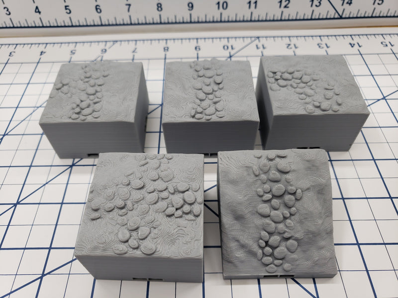 Cemetery Ground Tiles - Paths - DragonLock - DND - Pathfinder - RPG - Dungeon & Dragons - 28 mm / 1" - Fat Dragon Games