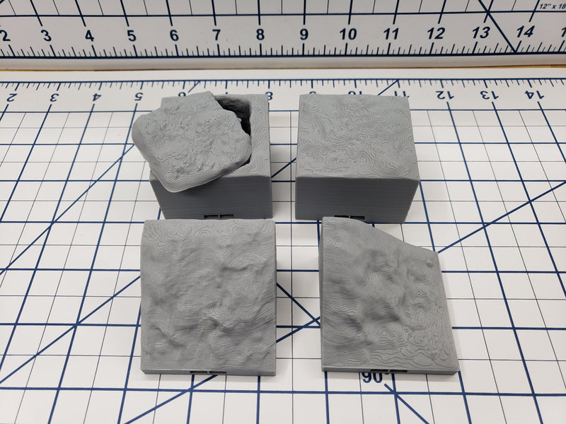 Cemetery Ground Tiles - Paths - DragonLock - DND - Pathfinder - RPG - Dungeon & Dragons - 28 mm / 1" - Fat Dragon Games