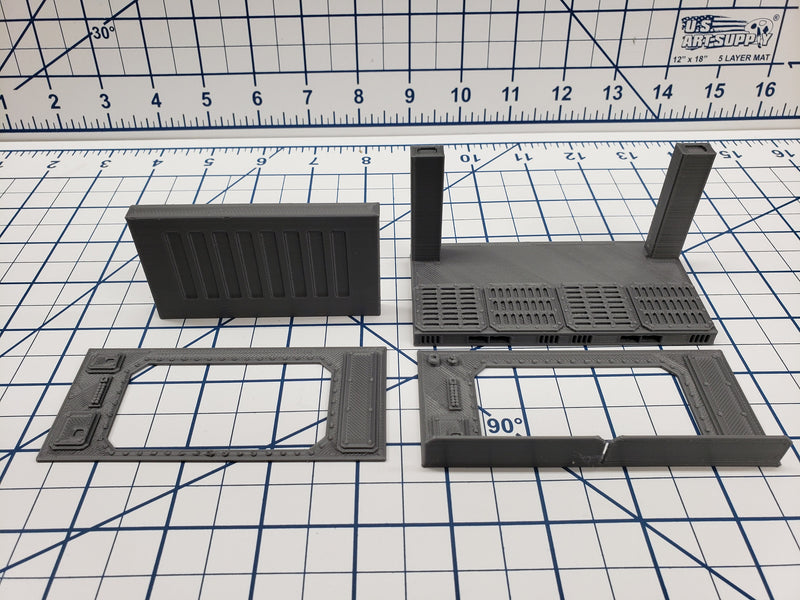 Doors - SciFi - Fat Dragon Games - DragonLock - DND - Pathfinder - RPG - Terrain - Space - Science Fiction  28 mm / 1"