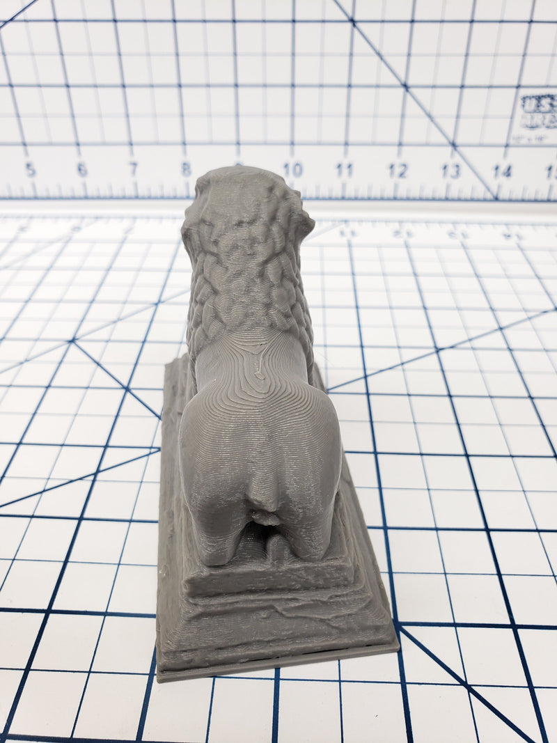 Lion Statue - OpenForge - DND - Pathfinder - RPG - Dungeon & Dragons - Tabletop - Terrain