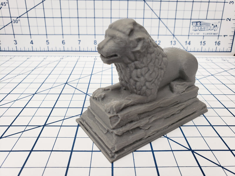 Lion Statue - OpenForge - DND - Pathfinder - RPG - Dungeon & Dragons - Tabletop - Terrain