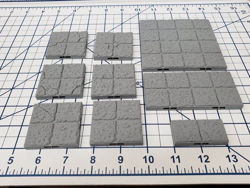 Dungeon Style - Floor Tiles - DragonLock - DND - Pathfinder - RPG - Dungeon & Dragons - 28 mm / 1" - Terrain - Fat Dragon Games
