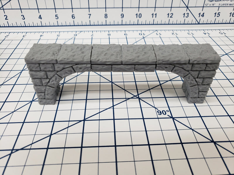 Dungeon Stone - Free Standing Bridges - Fat Dragon Games - DND - Pathfinder - RPG - Terrain - 28 mm / 1" - Dungeon & Dragons -