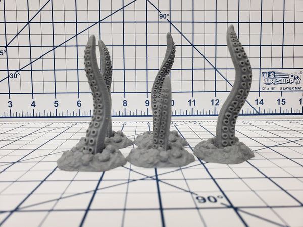 Set of 5 Tentacles - DND - Pathfinder - RPG - Dungeon & Dragons - Miniature - Mini - 28 mm / 1" - Fat Dragon Games