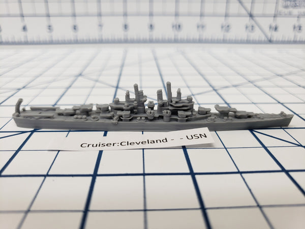 Cruiser - Cleveland - USN - Wargaming - Axis and Allies - Naval Miniature - Victory at Sea - Tabletop Games - Warships