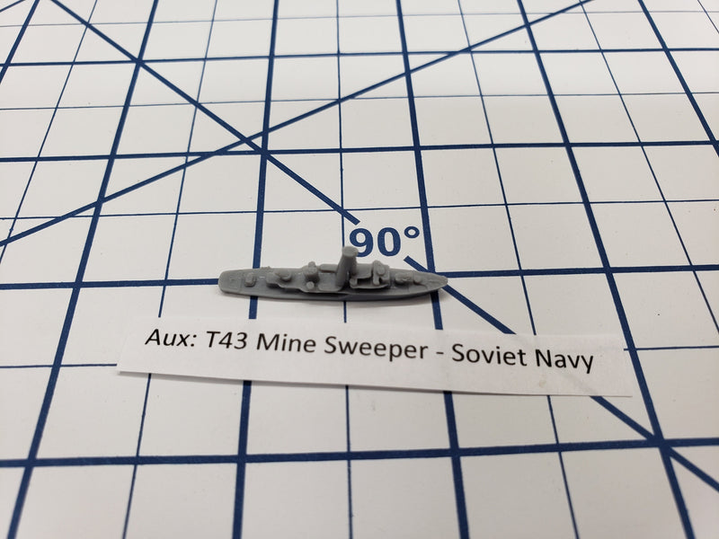 Auxiliary - T43 - Mine Sweeper - Soviet Navy - Wargaming - Axis and Allies - Naval Miniature - Victory at Sea - Tabletop Games - Warships