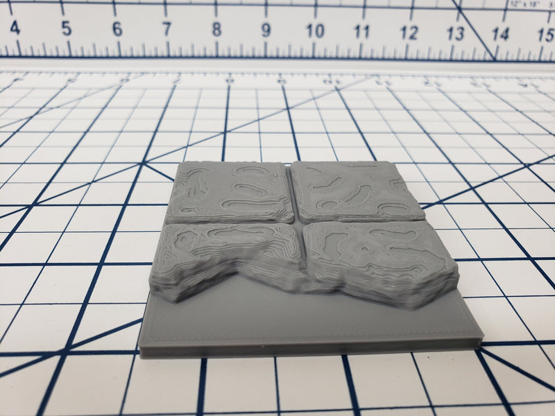 Water Floor Tiles - EC3D - DND - Pathfinder - Dungeons & Dragons - RPG - Tabletop - 28 mm / 1" - True Tiles