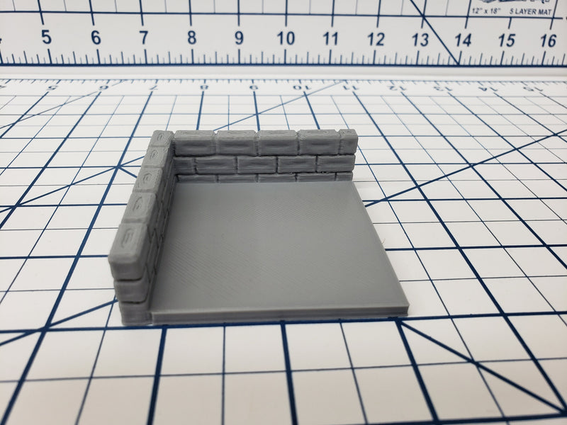 Water Wall Tiles - EC3D - DND - Pathfinder - Dungeons & Dragons - RPG - Tabletop - 28 mm / 1" - True Tiles