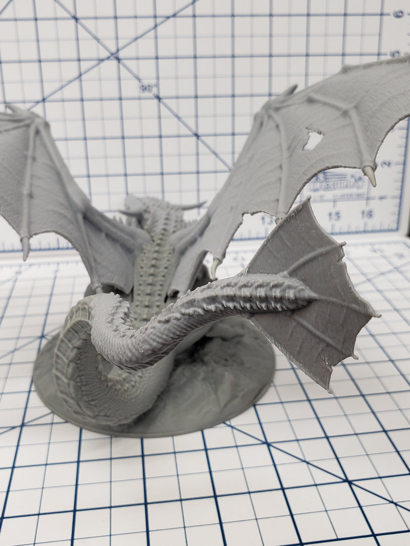 Great Dragon Miniature - DND - Pathfinder - RPG - Dungeon & Dragons - Miniature - Mini - 28 mm / 1" - Fat Dragon Games