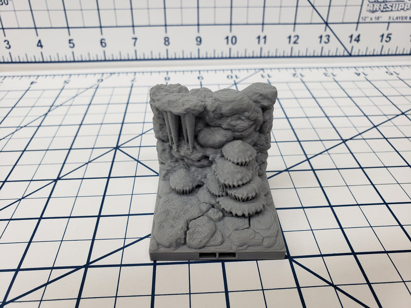 Caverns Wavy Wall and Corner Tiles DragonLock DND Pathfinder