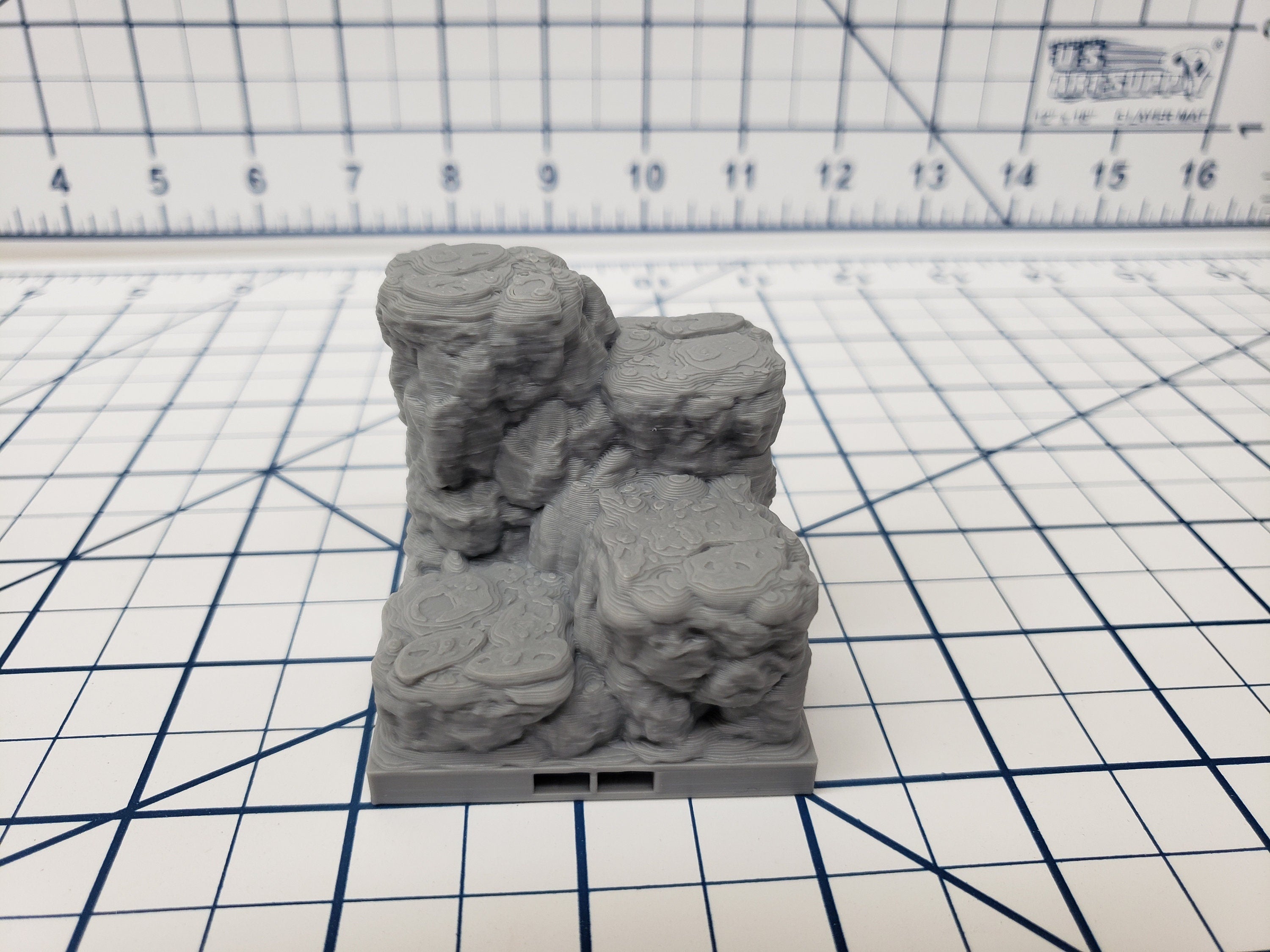 Caverns - Elevated Floor Tiles - DragonLock - DND - Pathfinder - RPG - Dungeon & Dragons - 28 mm / 1" - Terrain - Fat Dragon Games
