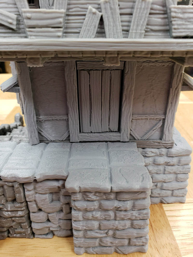 Iron Wheel Trade Guild Tower - DND - Pathfinder - Dungeons & Dragons - RPG - Tabletop - Terrain - 28 mm / 1" -  - Gamescape3d