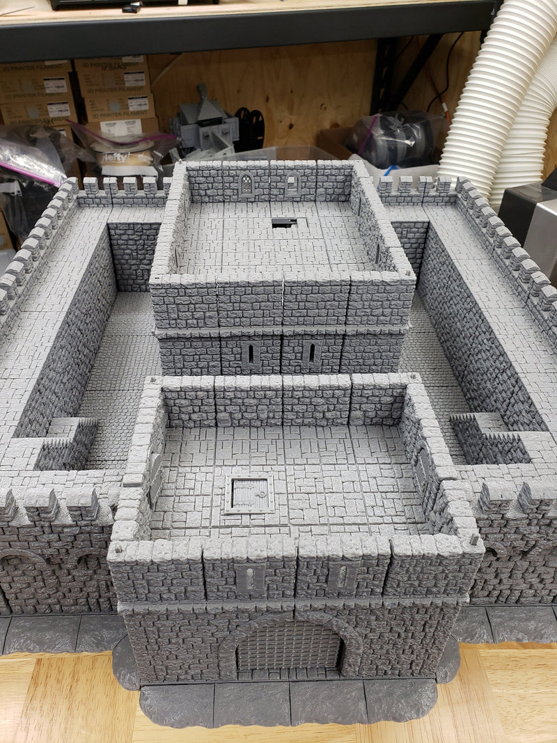 Massive Castle Fortress - DragonLock - DND - Pathfinder - RPG - Dungeon & Dragons - 28 mm / 1" - Fat Dragon Games