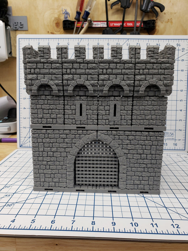 Castle Gatehouse - DragonLock - DND - Pathfinder - RPG - Dungeon & Dragons - 28 mm / 1" - Fat Dragon Games