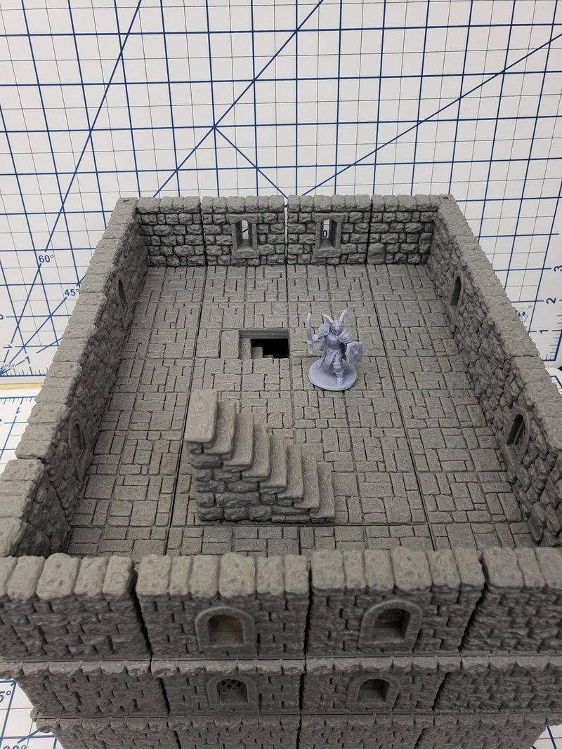 Castle Keep - DragonLock - DND - Pathfinder - RPG - Dungeon & Dragons - 28 mm / 1" - Fat Dragon Games