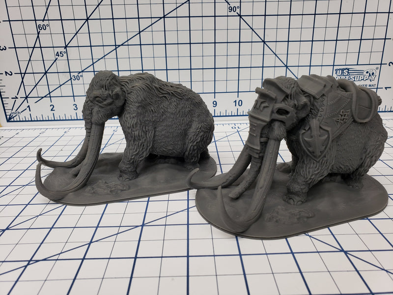 The Wilds of Wintertide - Woolly Mammoth Minis - Hero's Hoard - DND - Pathfinder - Dungeons & Dragons - RPG - Tabletop - EC3D - Miniature