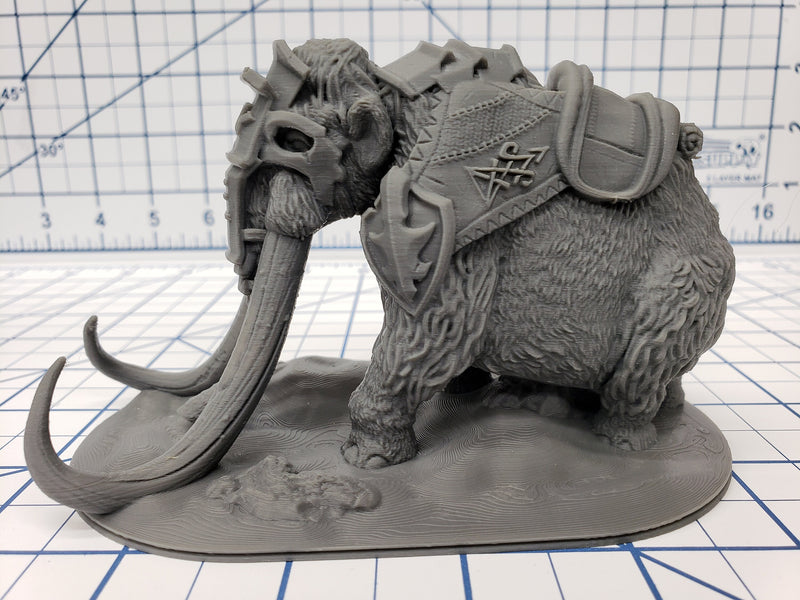 The Wilds of Wintertide - Woolly Mammoth Minis - Hero's Hoard - DND - Pathfinder - Dungeons & Dragons - RPG - Tabletop - EC3D - Miniature