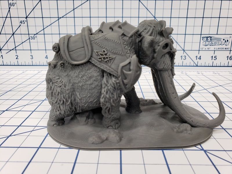 The Wilds of Wintertide - Woolly Mammoth Minis - Hero's Hoard - DND - Pathfinder - Dungeons & Dragons - RPG - Tabletop - EC3D - Miniature