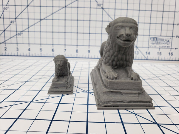 Lion Statue - OpenForge - DND - Pathfinder - RPG - Dungeon & Dragons - Tabletop - Terrain