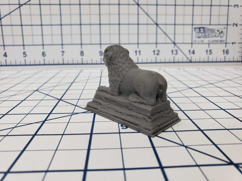 Lion Statue - OpenForge - DND - Pathfinder - RPG - Dungeon & Dragons - Tabletop - Terrain