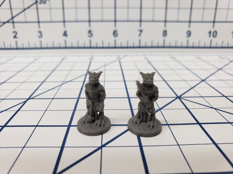 Set of 4 Kobolds - DND - Pathfinder - RPG - Dungeon & Dragons - Miniature - Mini - 28 mm / 1" - Fat Dragon Games