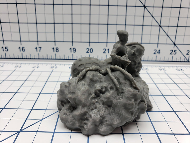 Skyless Realms - Abyss - Demon Lord Throne - DND - Dungeons & Dragons - RPG - Tabletop - EC3D - Miniature - 28 mm - 1" scale