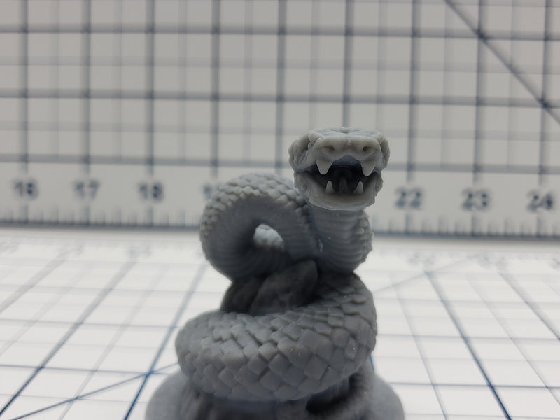 Empire of Scorching Sands - Giant Desert Viper Mini - DND - Pathfinder - Dungeons & Dragons - RPG - Tabletop - EC3D - Miniature - 28 mm