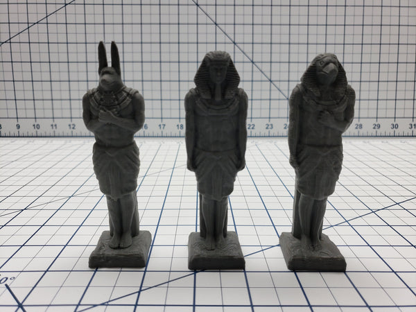 Empire of Scorching Sands - Egyptian Statues - DND - Dungeons & Dragons - RPG - Tabletop - EC3D - Miniature - 28 mm