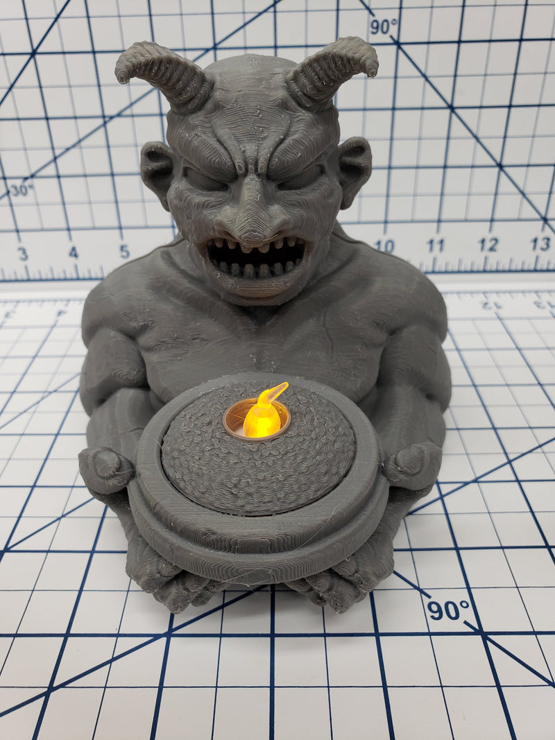 Dungeon Delve - Demon Statue - DragonLock - DND - Pathfinder - RPG - Dungeon & Dragons - 28 mm / 1" - Fat Dragon Games