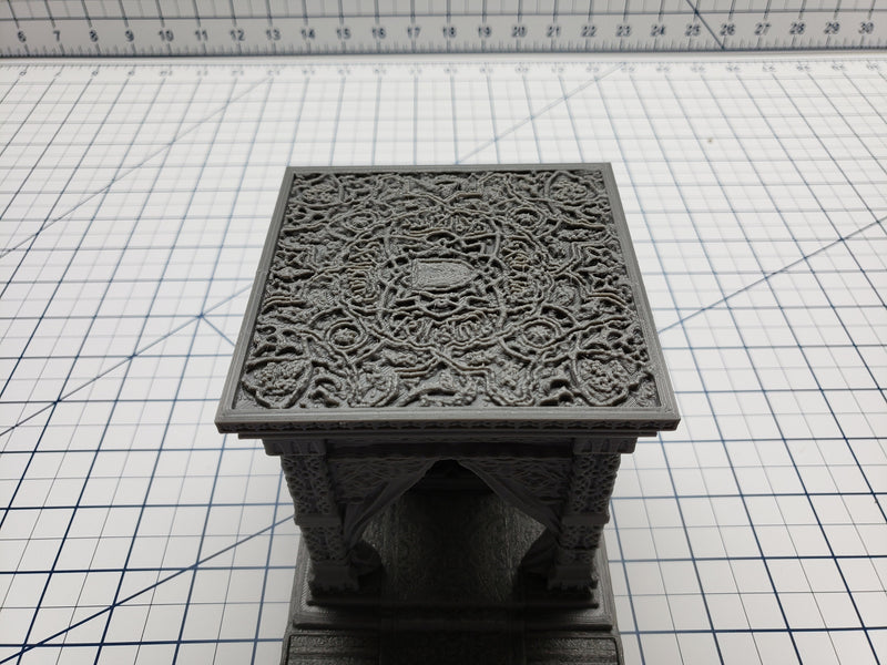 Empire of Scorching Sands - Throne Dais - DND - Dungeons & Dragons - RPG - Terrain - Pathfinder - Tabletop - EC3D - Miniature - 28 mm - 1"