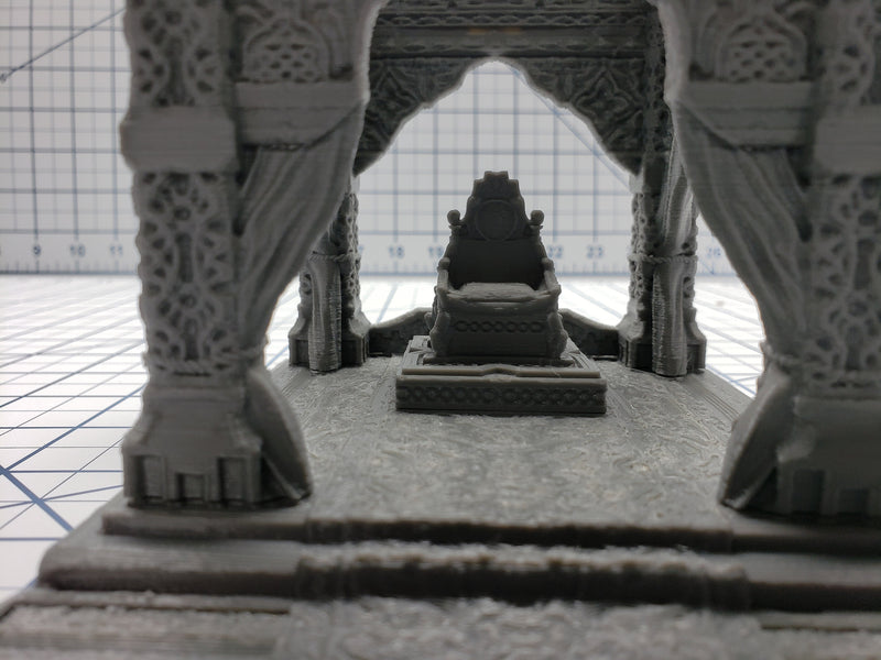 Empire of Scorching Sands - Throne Dais - DND - Dungeons & Dragons - RPG - Terrain - Pathfinder - Tabletop - EC3D - Miniature - 28 mm - 1"