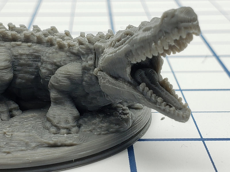 Empire of Scorching Sands - Set of Crocodile Minis - DND - Pathfinder - Dungeons & Dragons - RPG - Tabletop - EC3D - Miniature - 28 mm